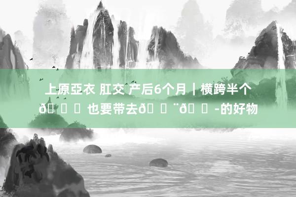 上原亞衣 肛交 产后6个月｜横跨半个🌍也要带去🇨🇭的好物