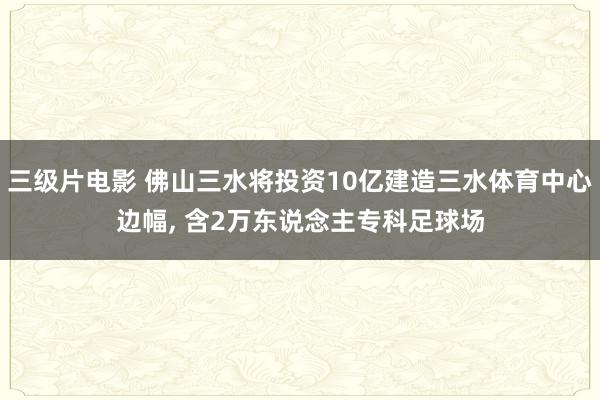 三级片电影 佛山三水将投资10亿建造三水体育中心边幅， 含2万东说念主专科足球场