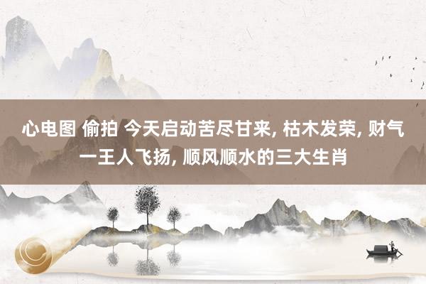 心电图 偷拍 今天启动苦尽甘来， 枯木发荣， 财气一王人飞扬， 顺风顺水的三大生肖